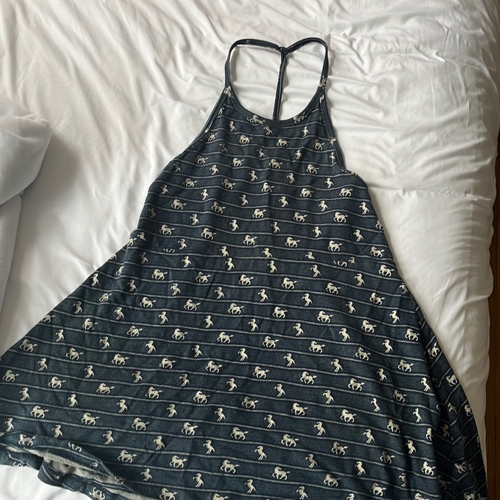 Obey dress blue with white horses